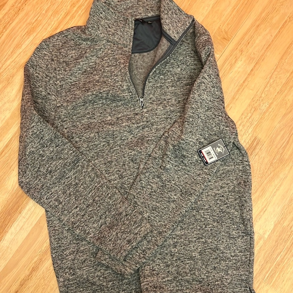 Beverly Hills police club quarter zip sweater
